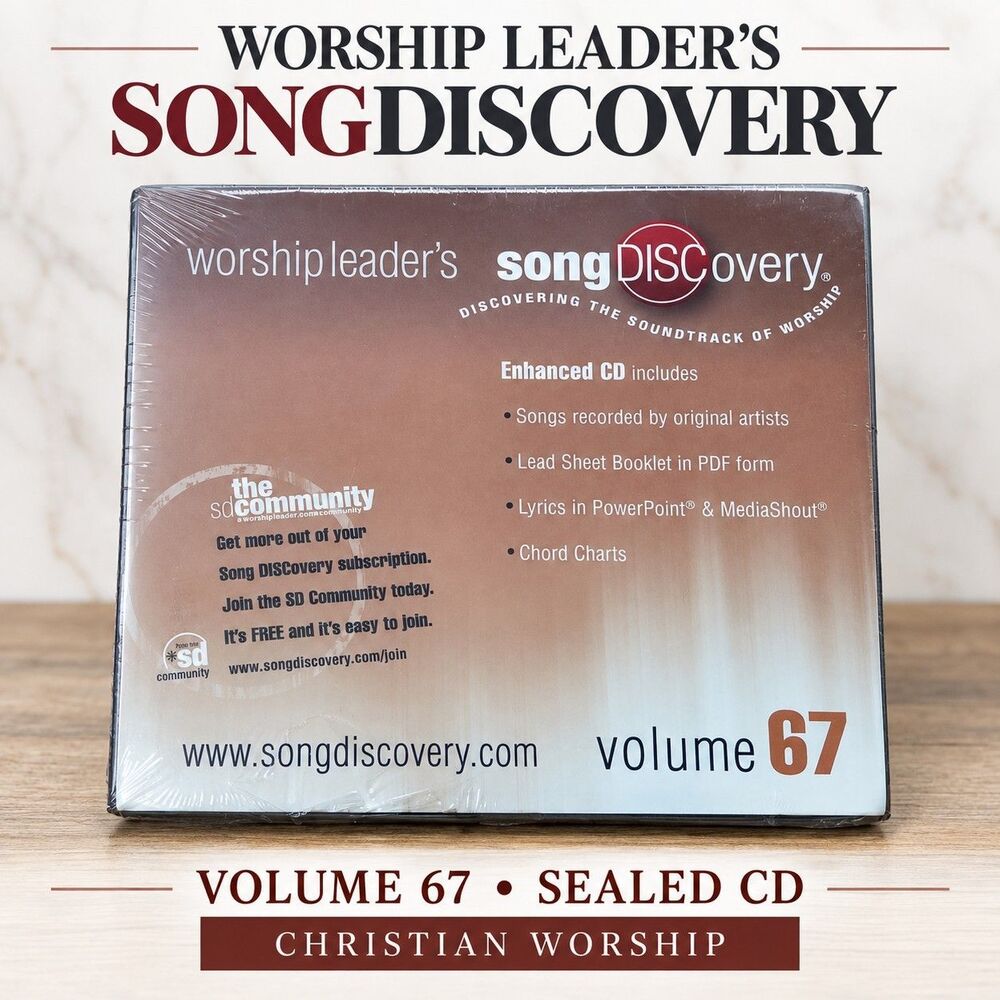 Worship Leader's SongDiscovery Volume 67 CD Sealed Christian Worship 2008